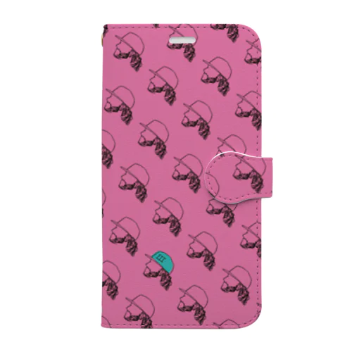 Profile iPhone case book type Pink 手帳型スマホケース