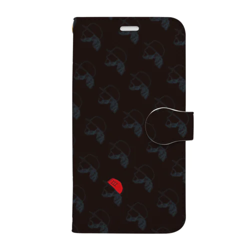 Profile iPhone case book type Black 手帳型スマホケース