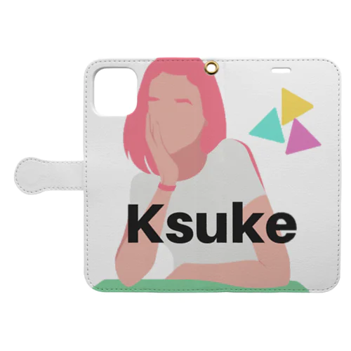 Ksuke ロゴ Book-Style Smartphone Case