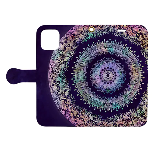 楽描き曼荼羅アート Book-Style Smartphone Case