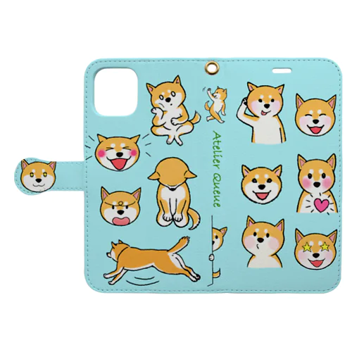 柴犬スマホカバーiPhone11pro Book-Style Smartphone Case