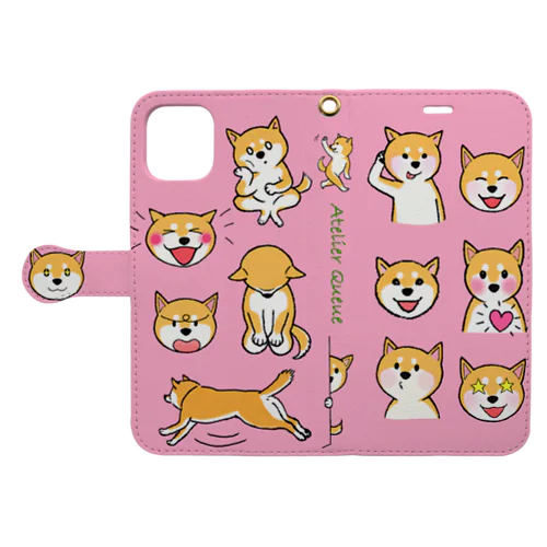 柴犬スマホカバーiPhone11pro Book-Style Smartphone Case