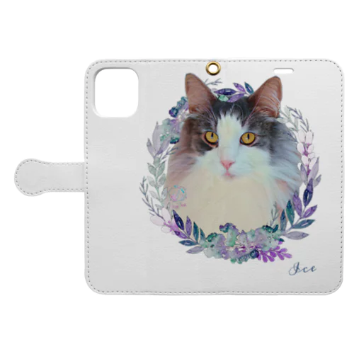 猫カフェラグドールあいすflower Book-Style Smartphone Case