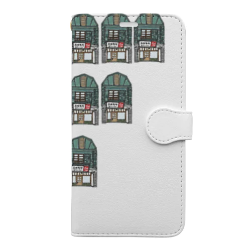 よろず堂　いろどりリピート柄 Book-Style Smartphone Case