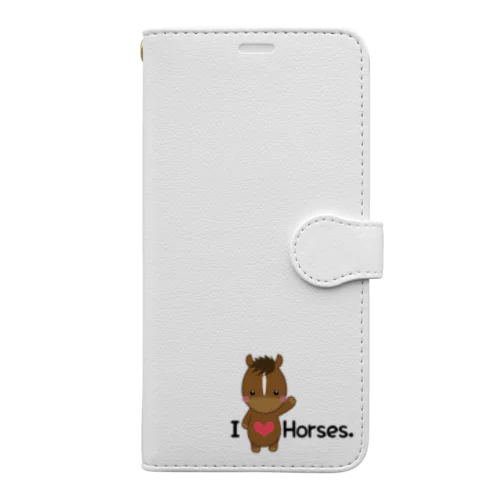 I love horse. Book-Style Smartphone Case