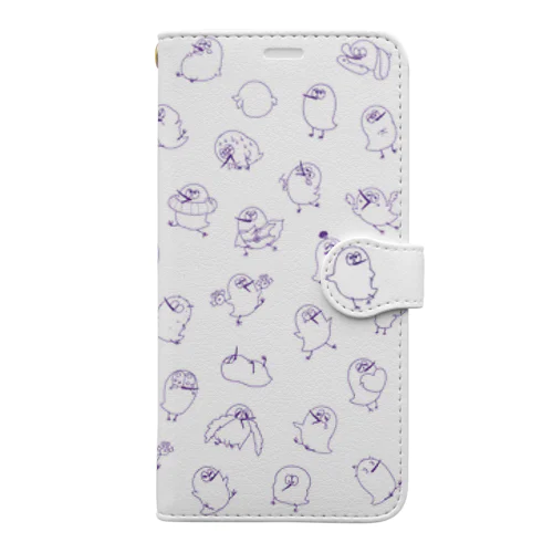 ★iPhone11(LINEスタンプ柄) Book-Style Smartphone Case