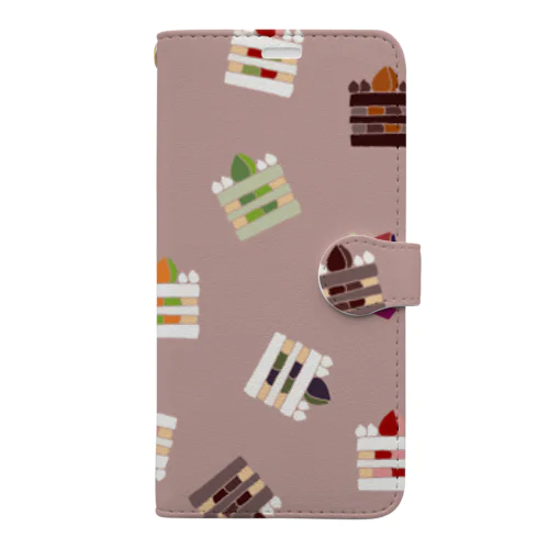 ケーキ Book-Style Smartphone Case