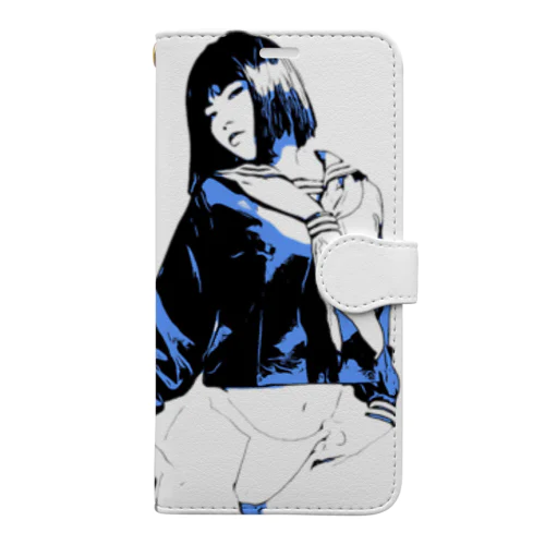 女学生褌狂い Book-Style Smartphone Case