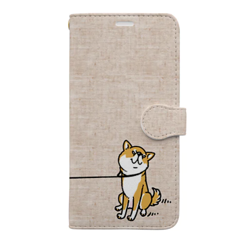 イヤイヤ柴犬（赤柴） Book-Style Smartphone Case