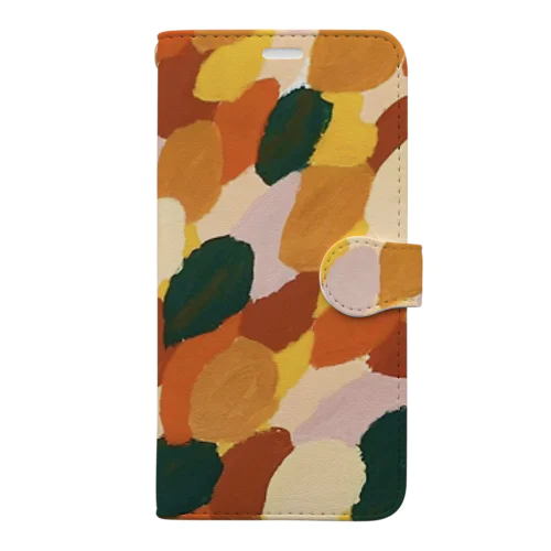 Autumn leaves 模様🍁🍂 Book-Style Smartphone Case