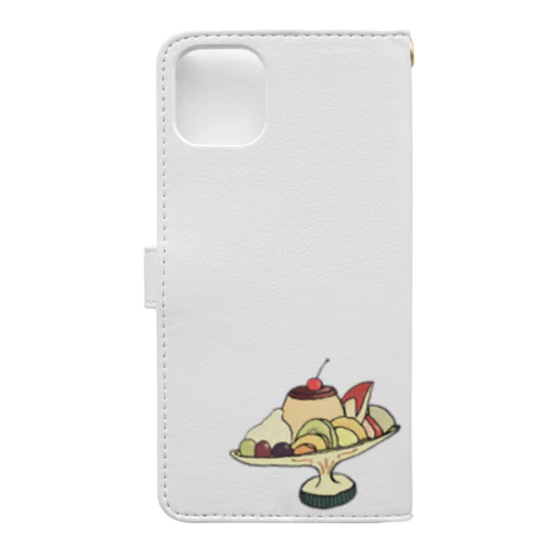 プリン・ア・ラ・モード　レトロ Book-Style Smartphone Case