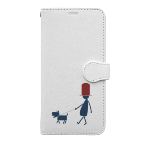 犬の散歩 Book-Style Smartphone Case