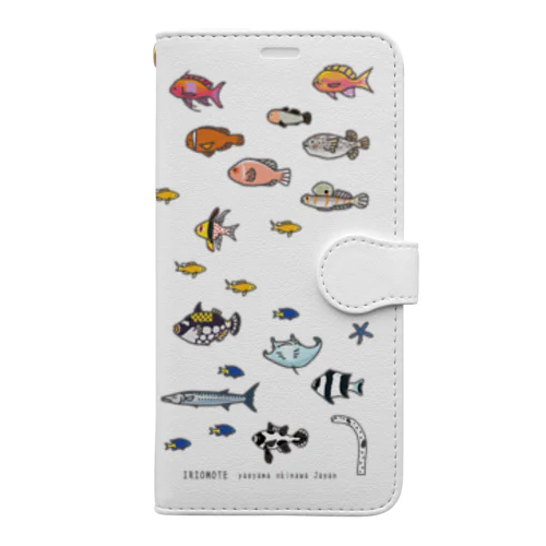 らくがきしまのなかま魚類（11〜13） Book-Style Smartphone Case