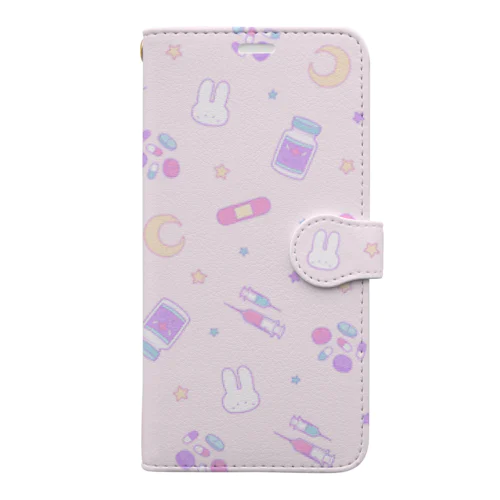 【IENITY】 Yamikawaii Syndrome 手帳型ケース #Pink  Book-Style Smartphone Case