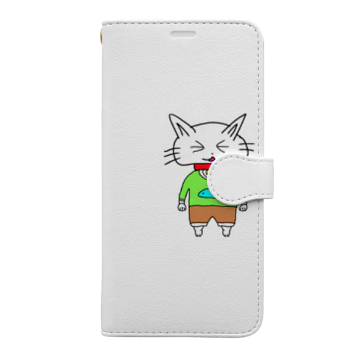 ねしゅん手帳型スマホケース Book-Style Smartphone Case