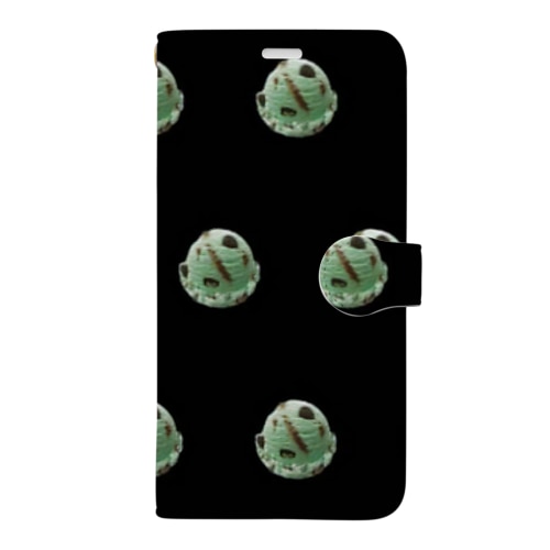 ♡CHOCOMINT♡(BLACK) Book-Style Smartphone Case