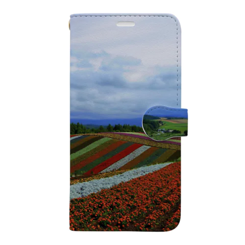 北海道　美瑛　四季彩の丘 Book-Style Smartphone Case