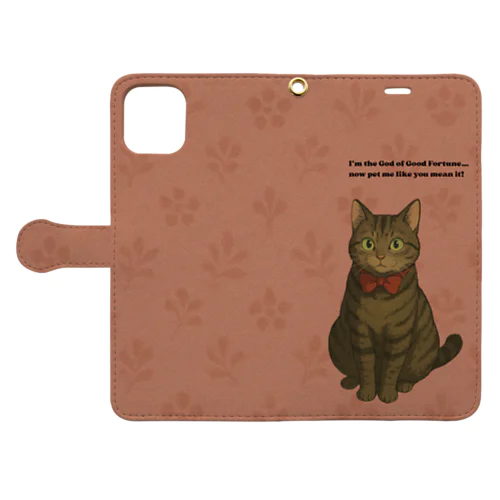 保護猫福ちゃん手帳型スマホケース Book-Style Smartphone Case