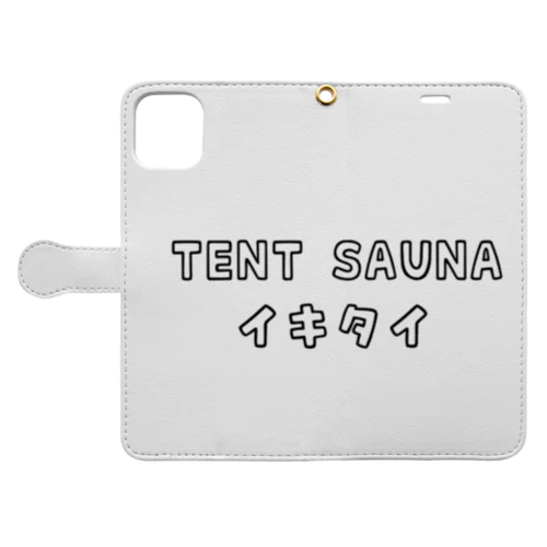 TENT SAUNA イキタイ 手帳型スマホケース