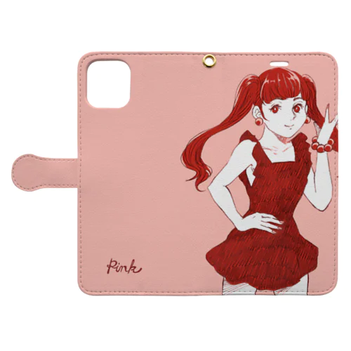 Pink(手帳) Book-Style Smartphone Case