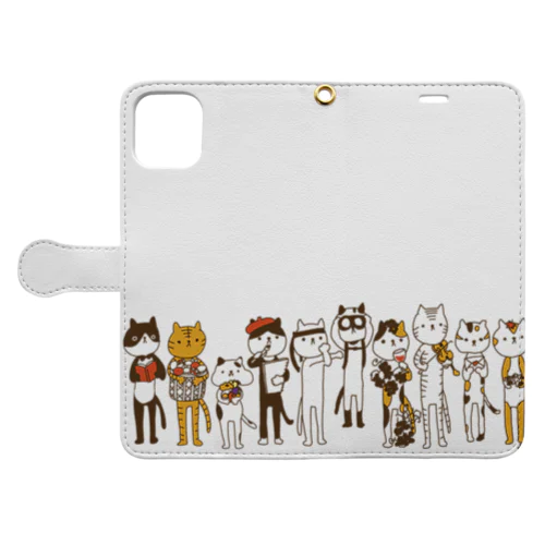 ねこねこの秋 Book-Style Smartphone Case