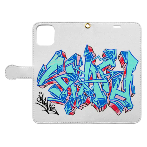graffiti 「SNAFU」　Ver.color Book-Style Smartphone Case