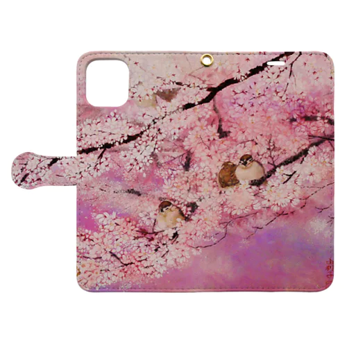 桜の舞曲② Book-Style Smartphone Case