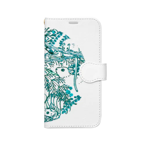 奄美の森青緑 Book-Style Smartphone Case