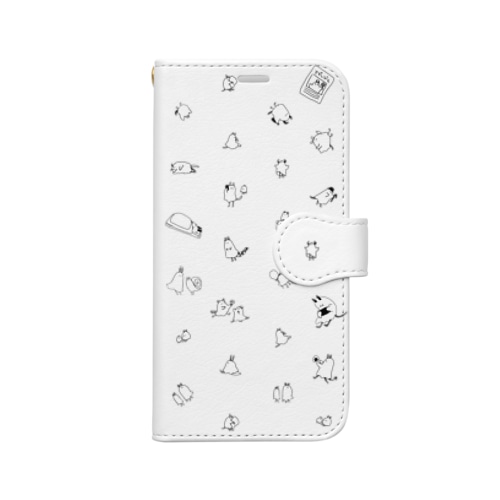 【i-Phone12mini】obake-case Book-Style Smartphone Case
