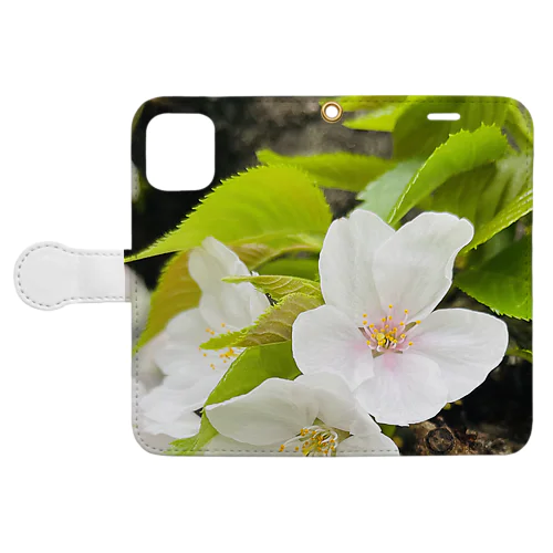 新緑と桜🌸 Book-Style Smartphone Case