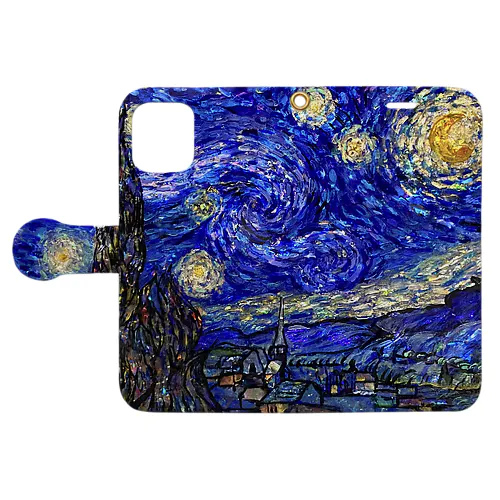 オパール絵画　StarryNight Book-Style Smartphone Case