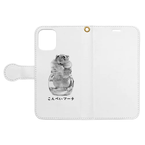 こんぺいマーチ もしもし スマホケース Book-Style Smartphone Case