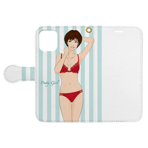 Girls IN Red (UP) Book-Style Smartphone Case