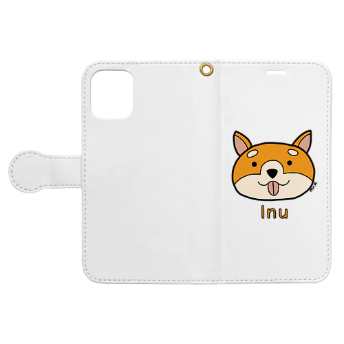 Inu (犬) 色デザイン Book-Style Smartphone Case