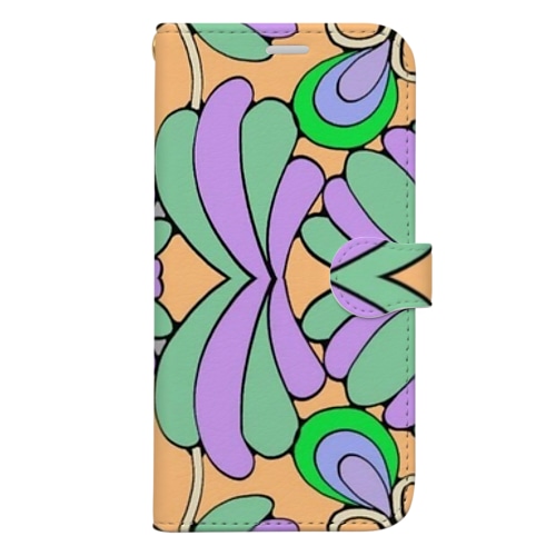 サイケデリック☆おともだちオレンジ Book-Style Smartphone Case