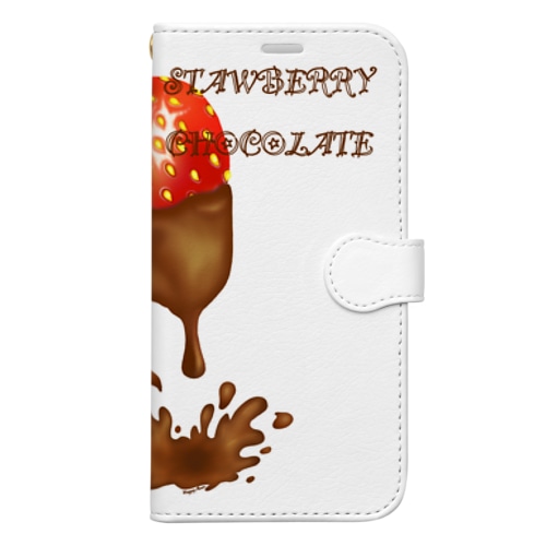 Stawberrey chocolate Book-Style Smartphone Case