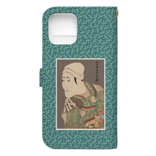 八代目森田勘弥の賀籠舁鶯の治郎作 Book-Style Smartphone Case