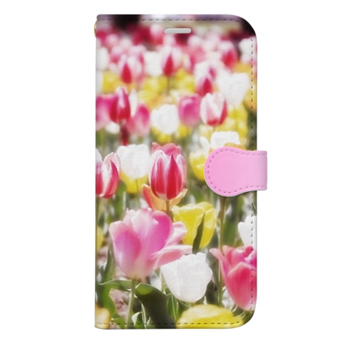 花フォト（チューリップ） Book-Style Smartphone Case
