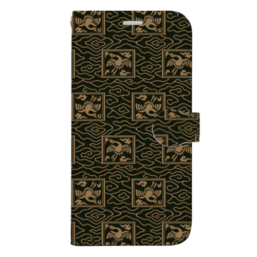 江戸の花子供遊び 三番組き組 Book-Style Smartphone Case
