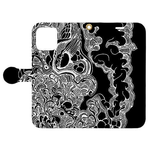 線画 Book-Style Smartphone Case