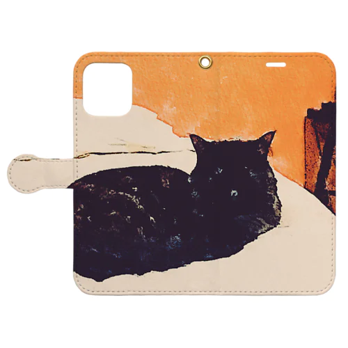 kuro ฅ neko Book-Style Smartphone Case