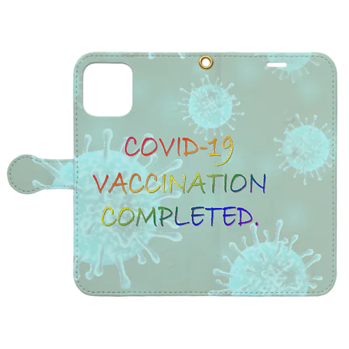 VACCINATION COMPLETED(NS) 手帳型スマホケース