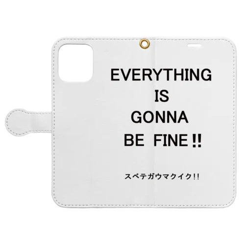 EVERYTHING IS GONNA BE FINE!! スベテガウマクイク！！ Book-Style Smartphone Case