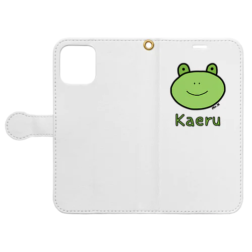 Kaeru (カエル) 色デザイン 手帳型スマホケース