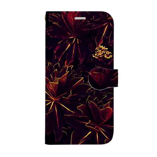 BLACK FLOWERS Book-Style Smartphone Case