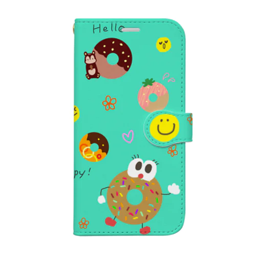 ドーナツ Book-Style Smartphone Case