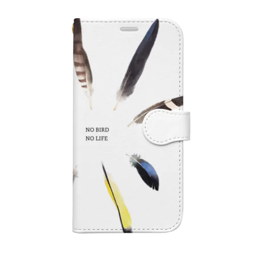 NO BIRD NO LIFE（濃い色用） Book-Style Smartphone Case