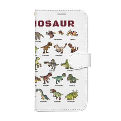 ちょっとゆるい恐竜図鑑 Book-Style Smartphone Case