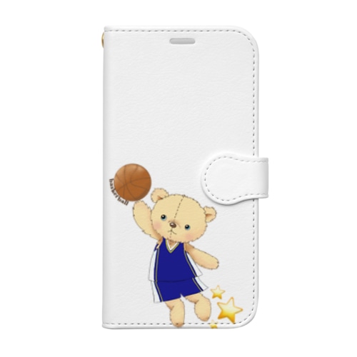 バスケBEAR Book-Style Smartphone Case