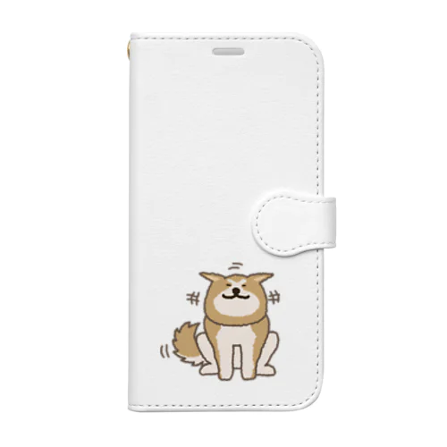 あっあっあきた犬（ニコニコ） Book-Style Smartphone Case